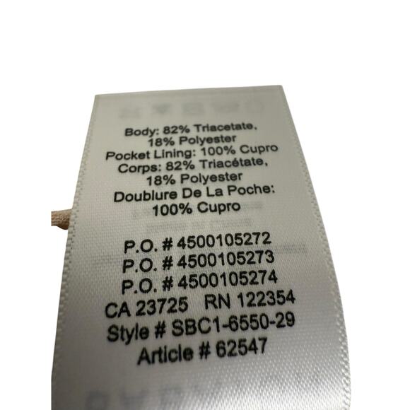 Babaton Conan Nude Blush Crepe Side Stripe Slim Ankle Trouser Pants Size 10 - Picture 8 of 10